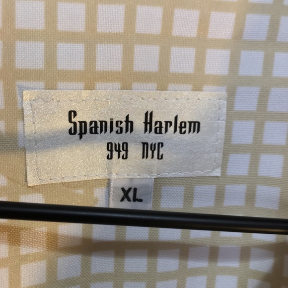Spanish Harlem Mens’s Short Sleeve Button Up Shirt - Picture 8 of 8